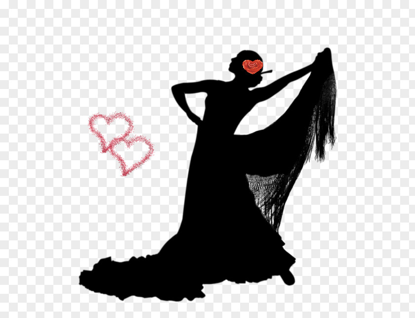 Silhouette Flamenco Dance: Secrets Of The Professionals Vector Graphics PNG