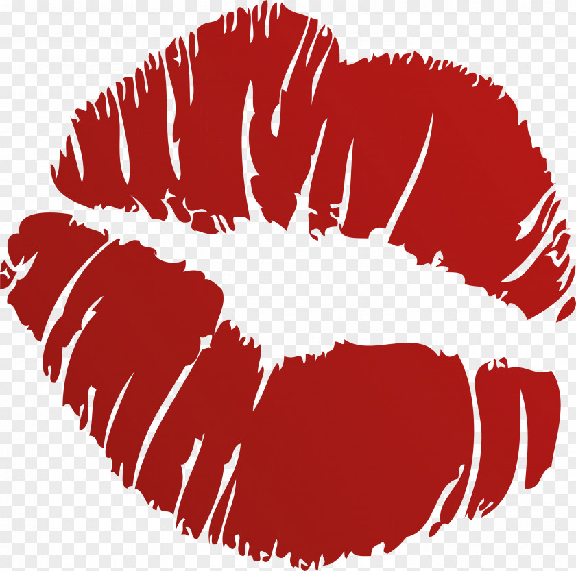 Small Fresh Red Lipstick Kiss Love Gift Greeting Card Lip PNG