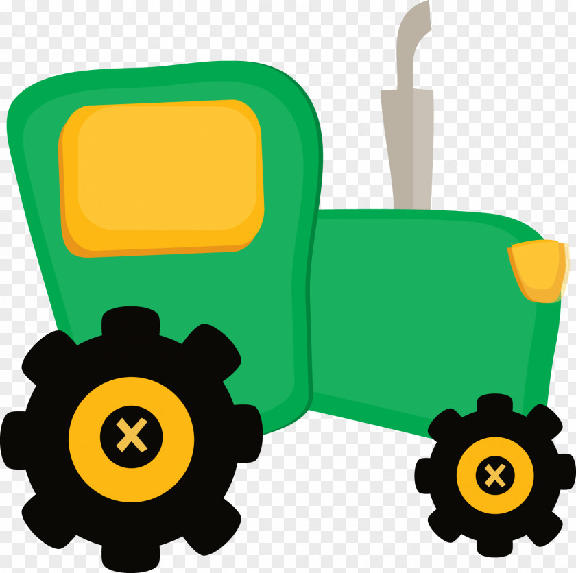 Yellow Tractor Cliparts John Deere Agriculture Planter Clip Art PNG