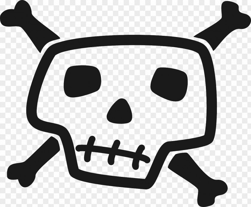 Bone Skull And Bones Crossbones Drawing PNG