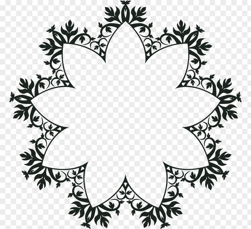 Ornament Frame Mandala Pattern PNG
