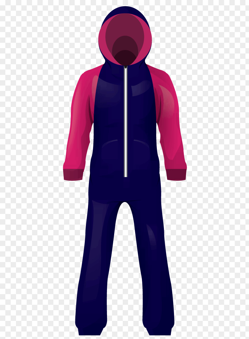 Zipper Hoodie Tracksuit Onesie Bluza PNG