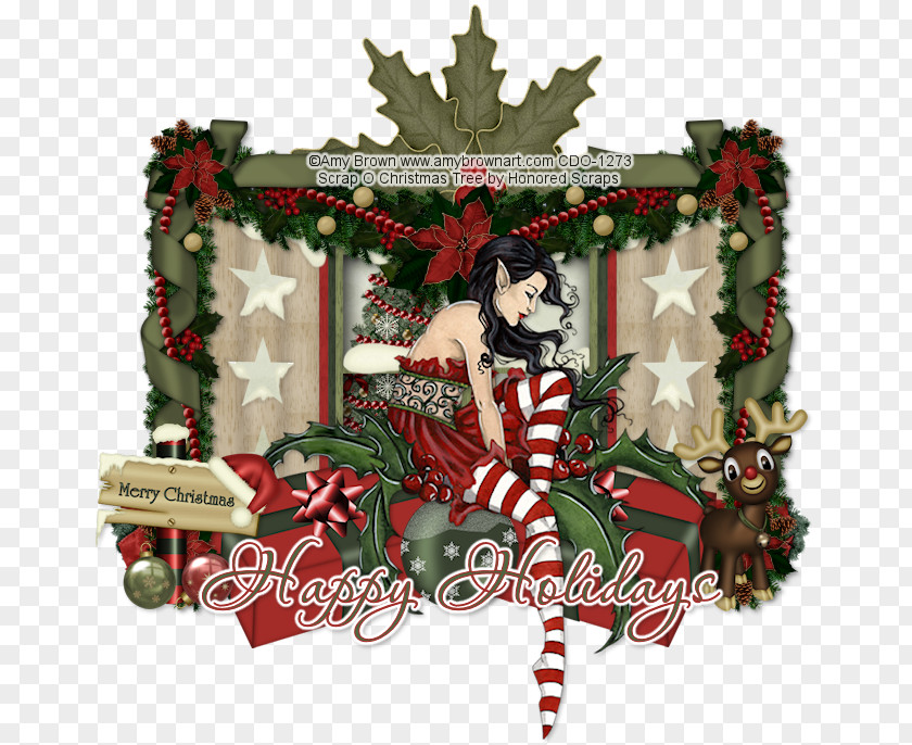 Christmas Ornament Fairy Art PNG