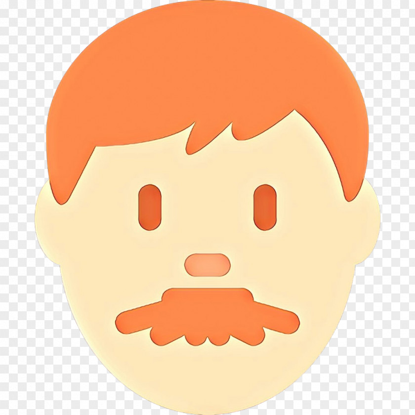 Beard Smile Emoji Hair PNG