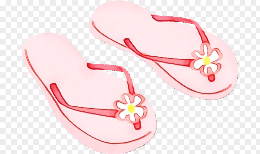 Footwear Flip-flops Pink Sandal Shoe PNG