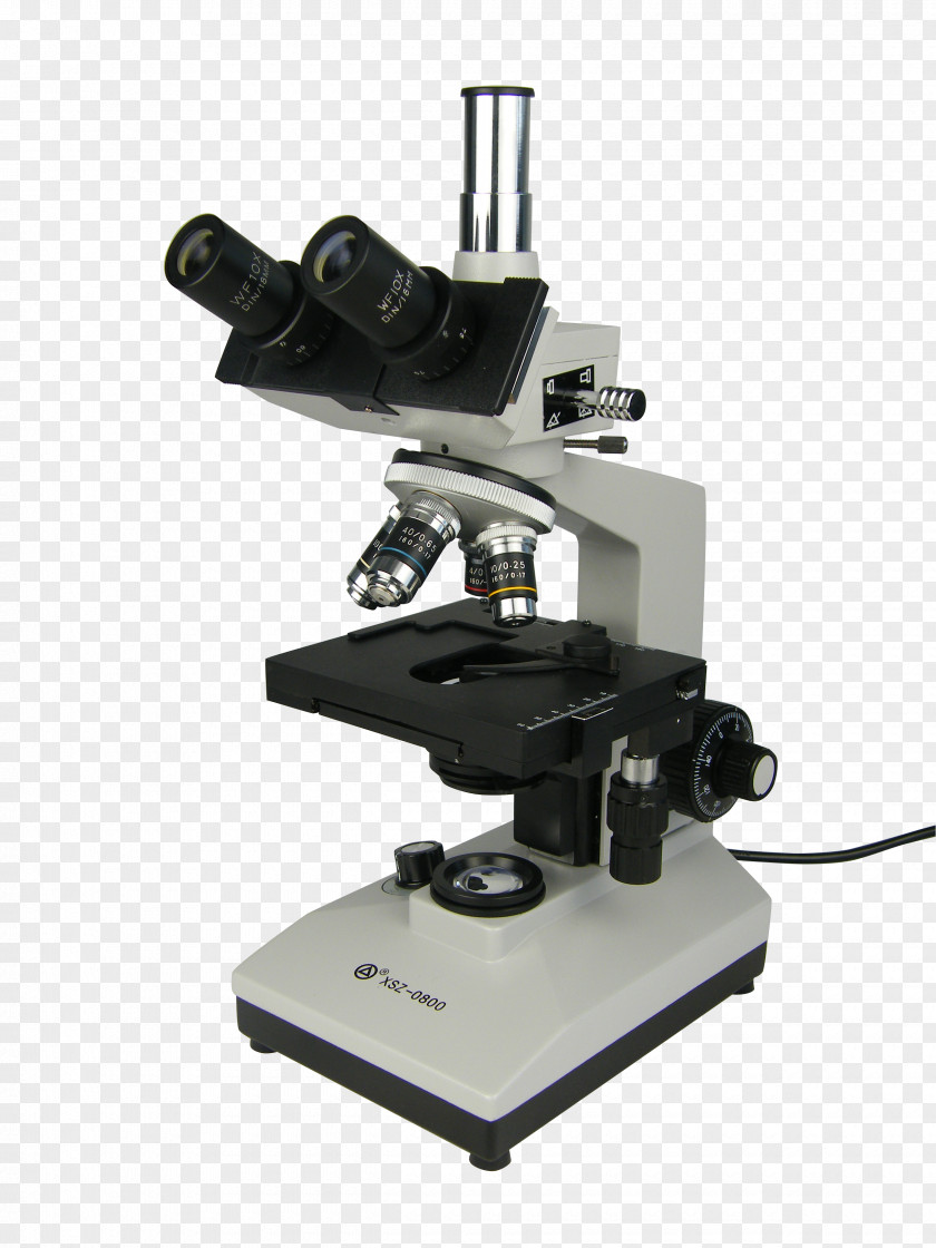 Microscope Optical Omano OM88-T Trinocular Compound Light Slides PNG