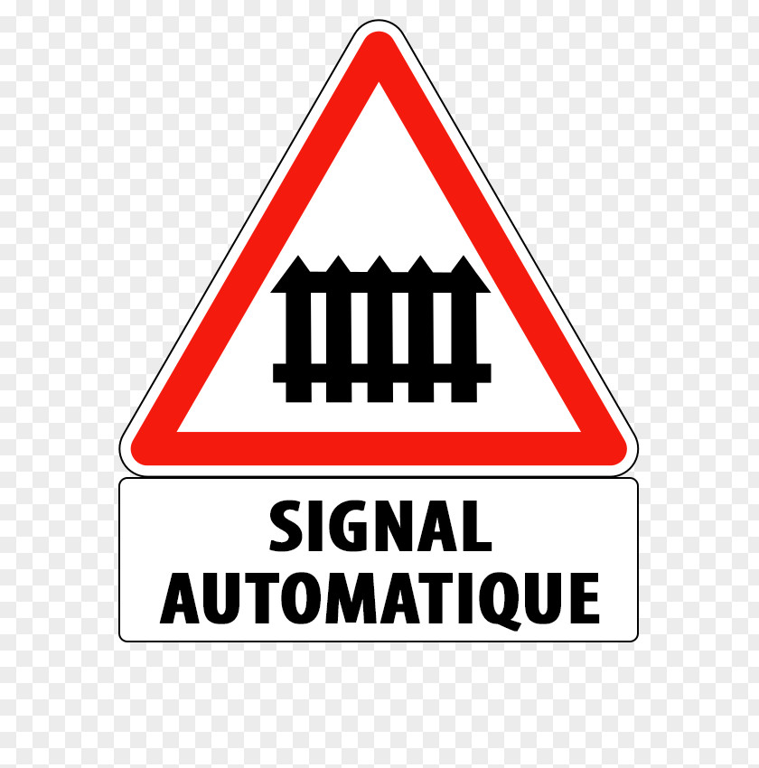 Road Panneau Signalant Un Passage à Niveau Muni De Barrières En France Danger Sign In Signalisation Sans Barrière Level Crossing Traffic PNG