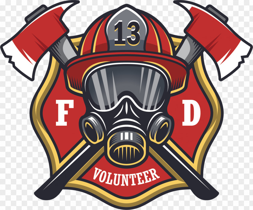 Axe Vector Firefighter Sticker Decal Fire Department PNG