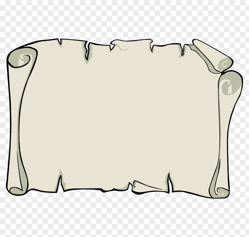 Blank Parchment Paper Scroll Treasure Map Piracy Clip Art PNG