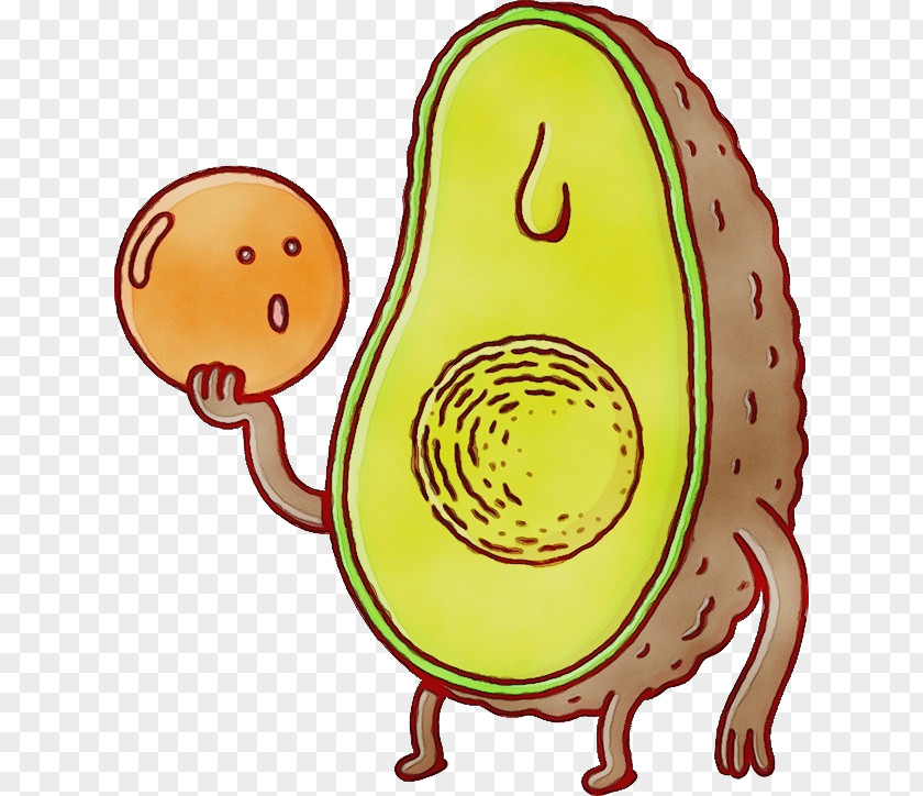 Egg Cartoon Avocado PNG