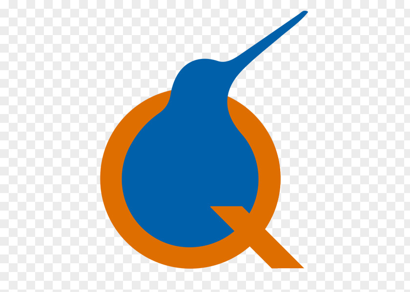 Qiwi Flag Beak Clip Art Cobalt Blue Line PNG