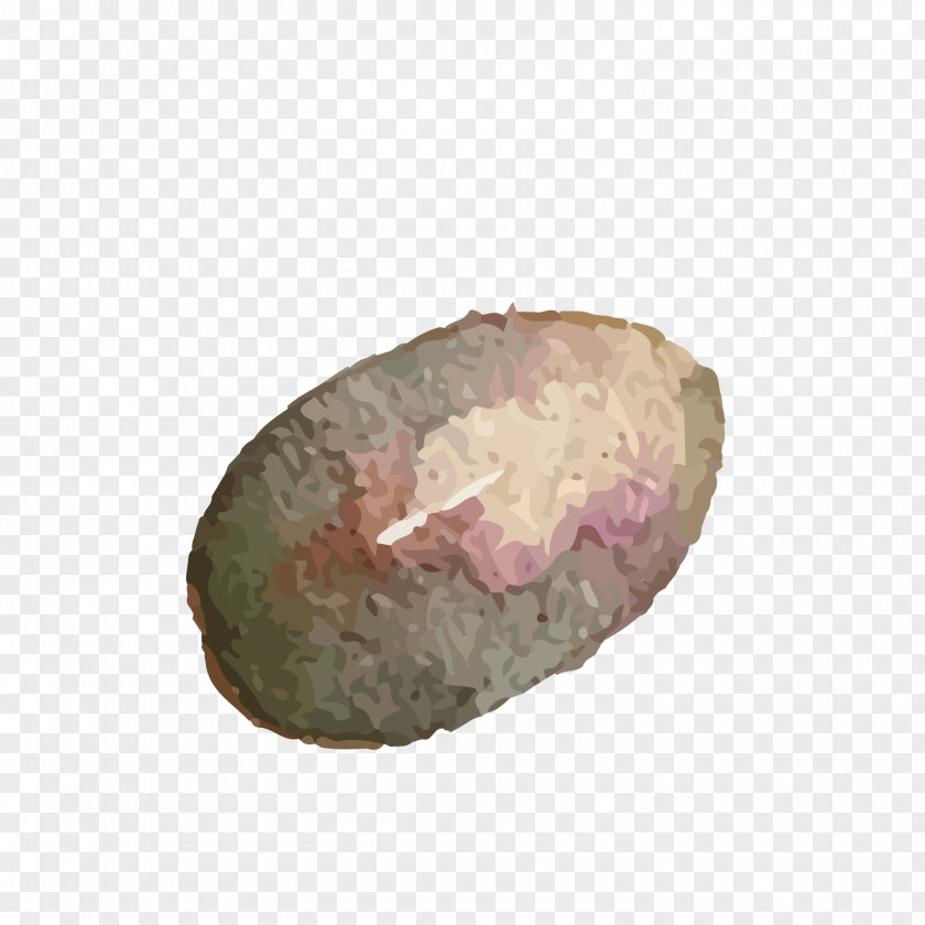 Vector Watercolor Stone PNG