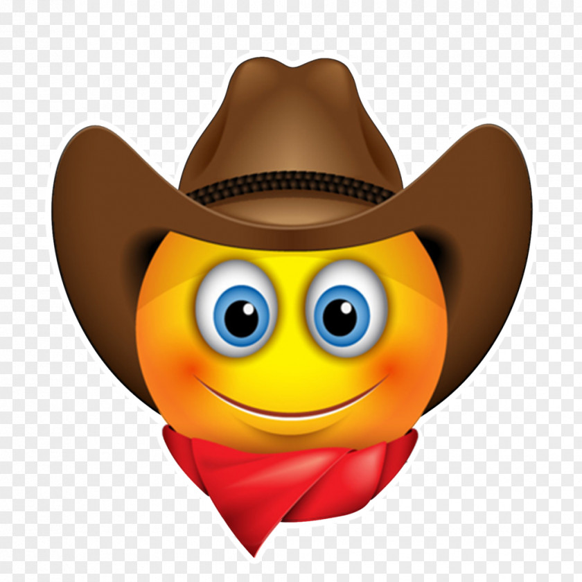Sunglasses Emoji Smiley Emoticon Cowboy PNG