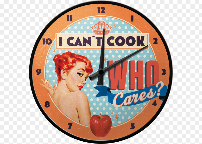 I Can't Cook, Who Cares Glass Wall Clock Aaltje 3.5