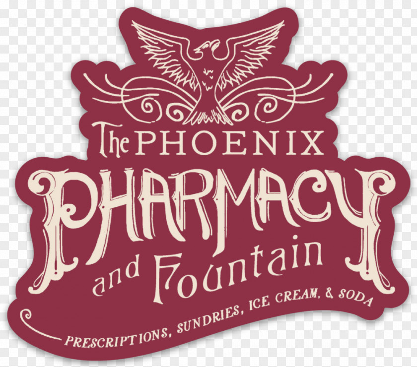 Phoenix Logo Pharmacy Brand Carbonated Water Soda Fountain PNG