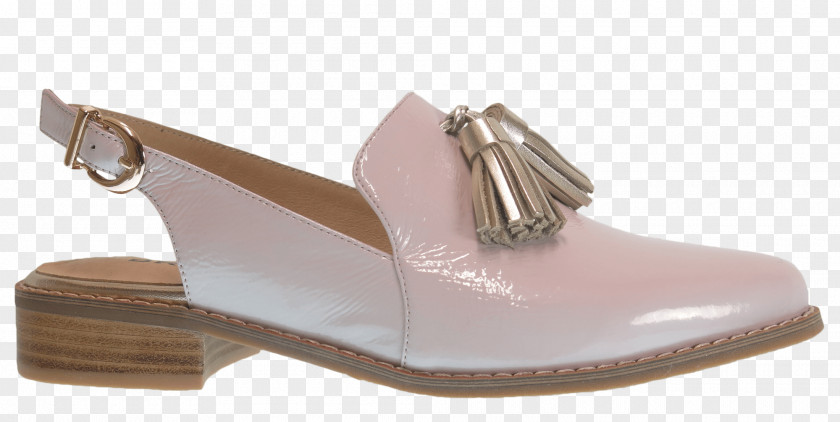 Sandal Slide Shoe Beige PNG