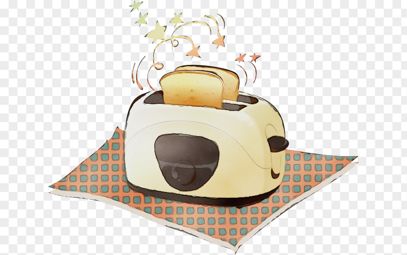 Beige Yellow Toaster Bread Machine Home Appliance PNG