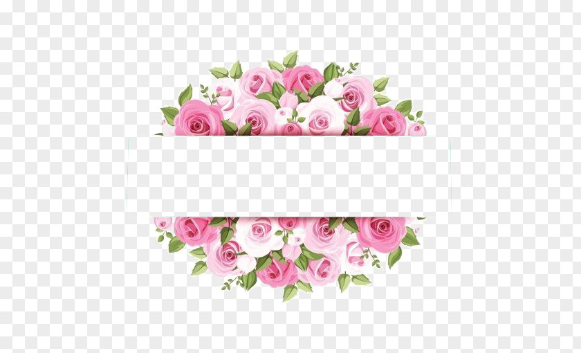 Pink Watercolor Flower Borders Rose Stock Photography PNG