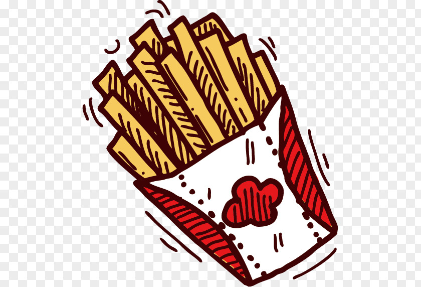 Vector Fries French Fast Food Clip Art PNG