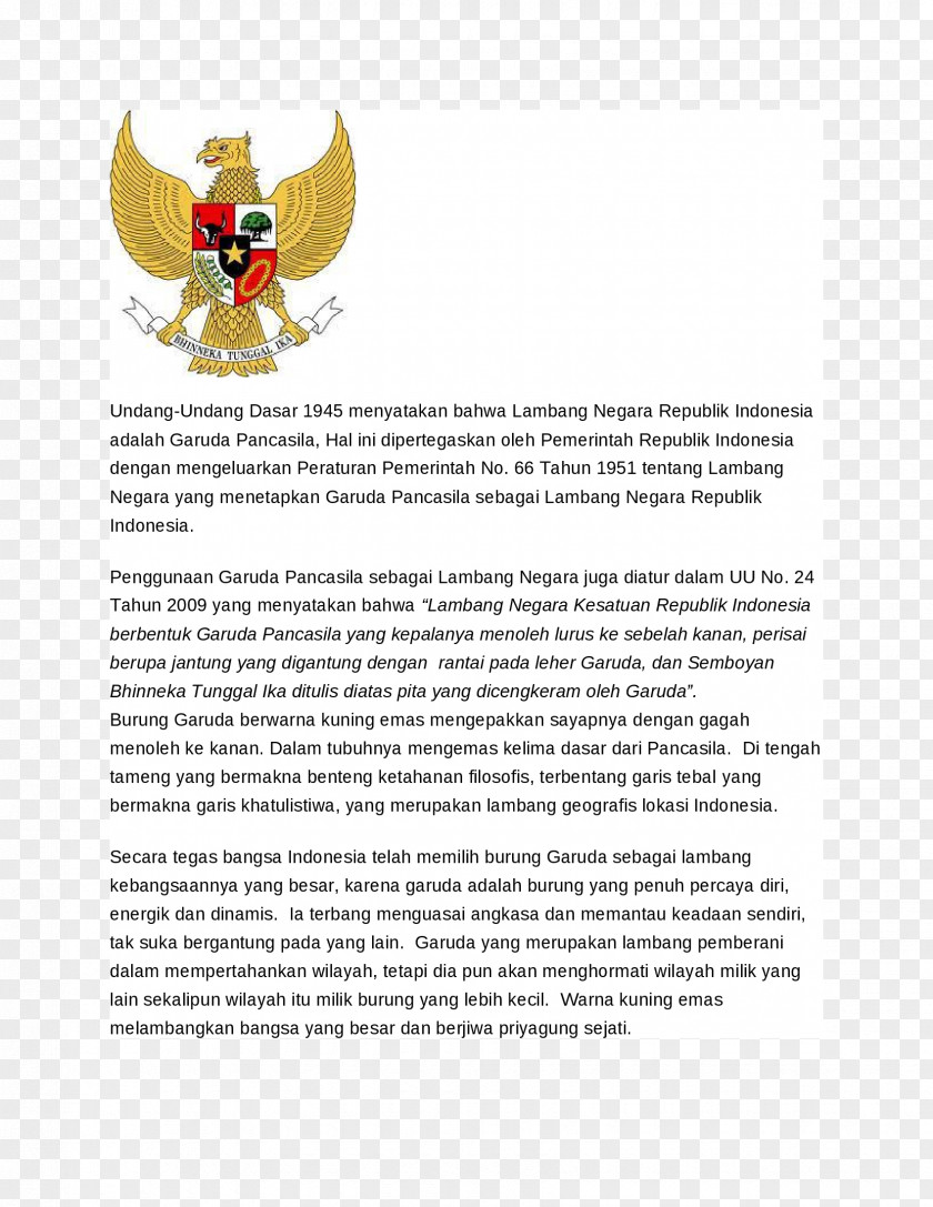 Insect Paper National Emblem Of Indonesia Pancasila PNG