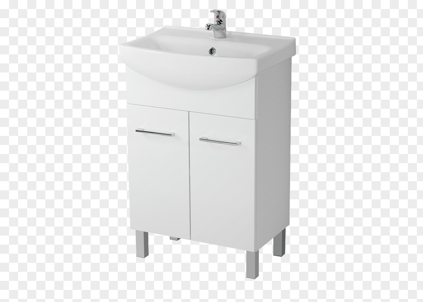 Sink CERSANIT KOMODA OLIVIA S543 POLOSLOUPEK S543-008-DSM Armoires & Wardrobes White PNG