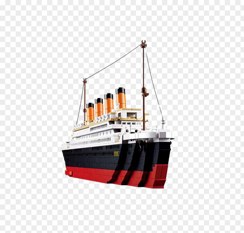 Toy RMS Titanic Royal Mail Ship Sluban Building Blocks PNG