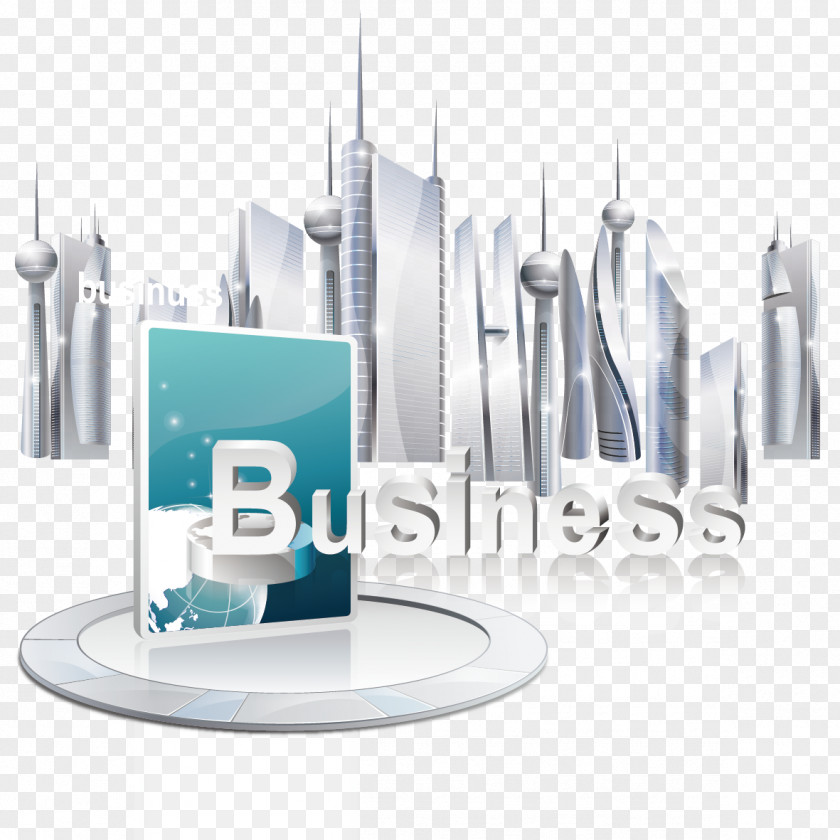 Vector Commercial Building PNG