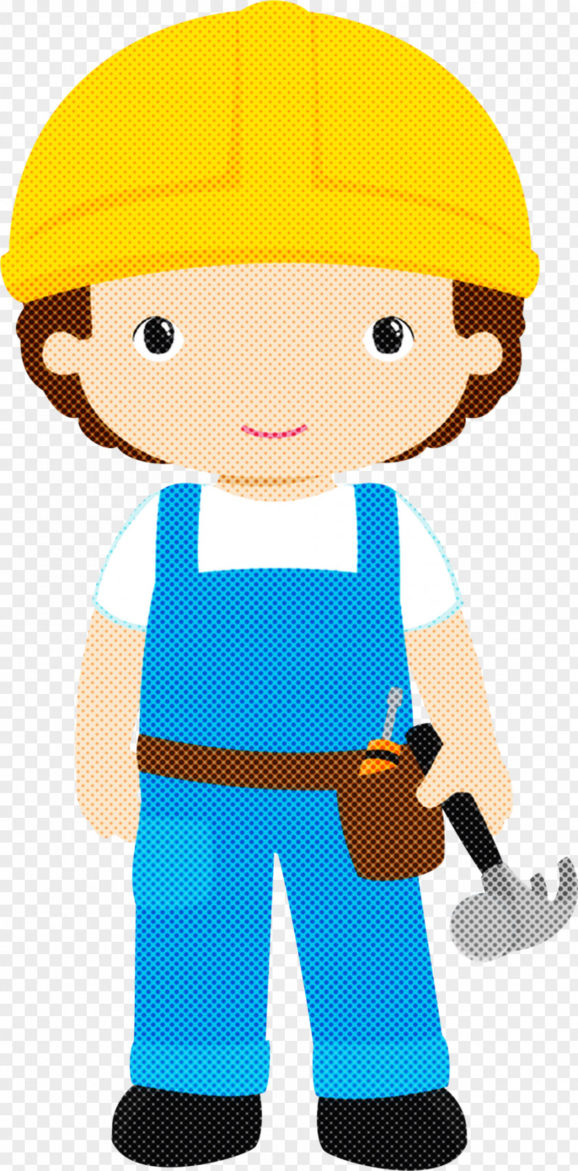 Cartoon Construction Worker Child PNG