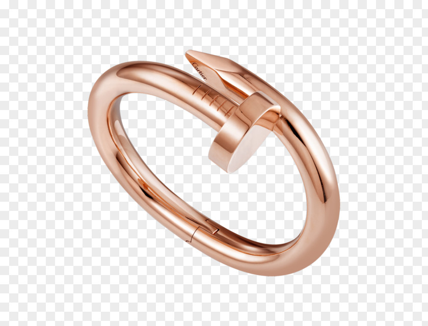 Gold Cartier Love Bracelet Ring PNG