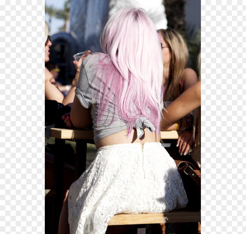 Hair Blond Coloring Pink Dye PNG