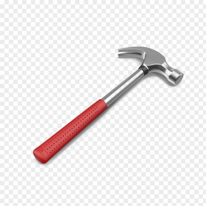 Red Fishtail Hammer Hand Tool 600 Vector PNG