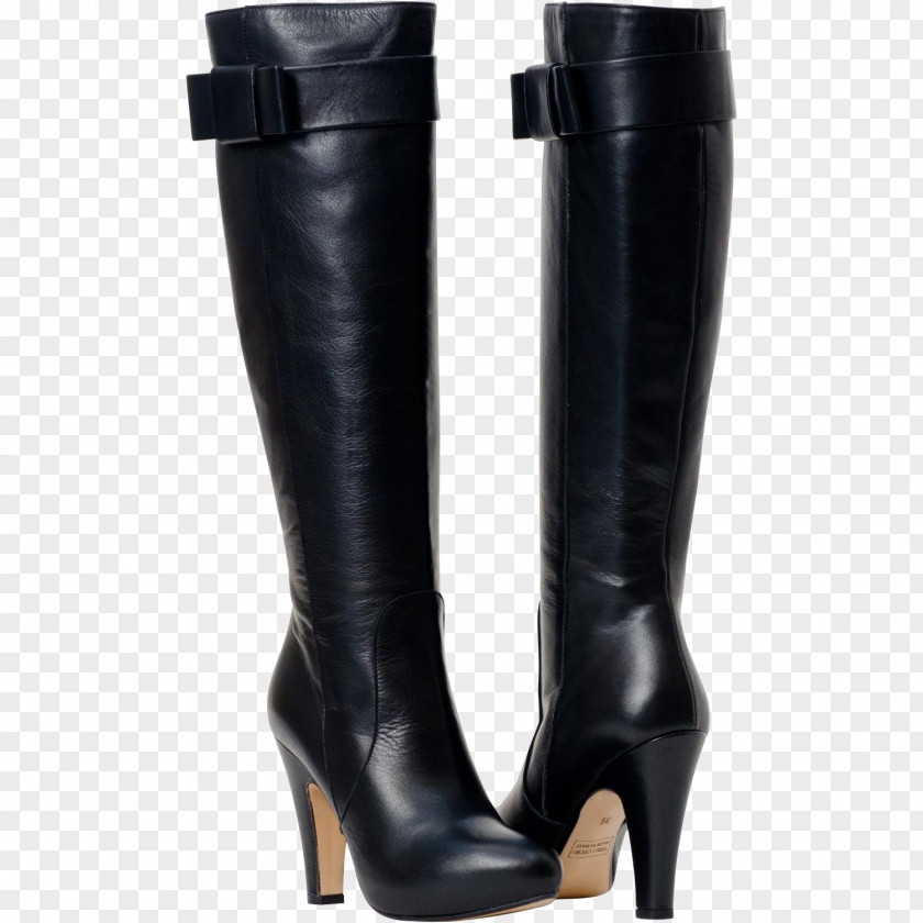 Boot High-heeled Shoe Riding Leather PNG