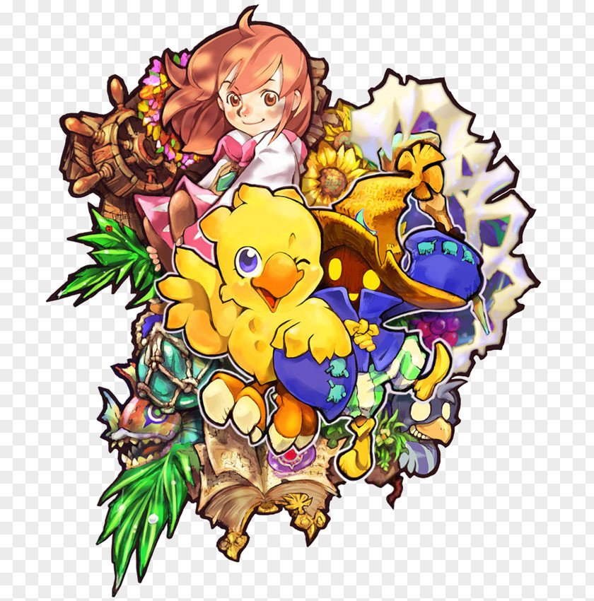 Cartoon Final Fantasy Fables Chocobo Tales PNG