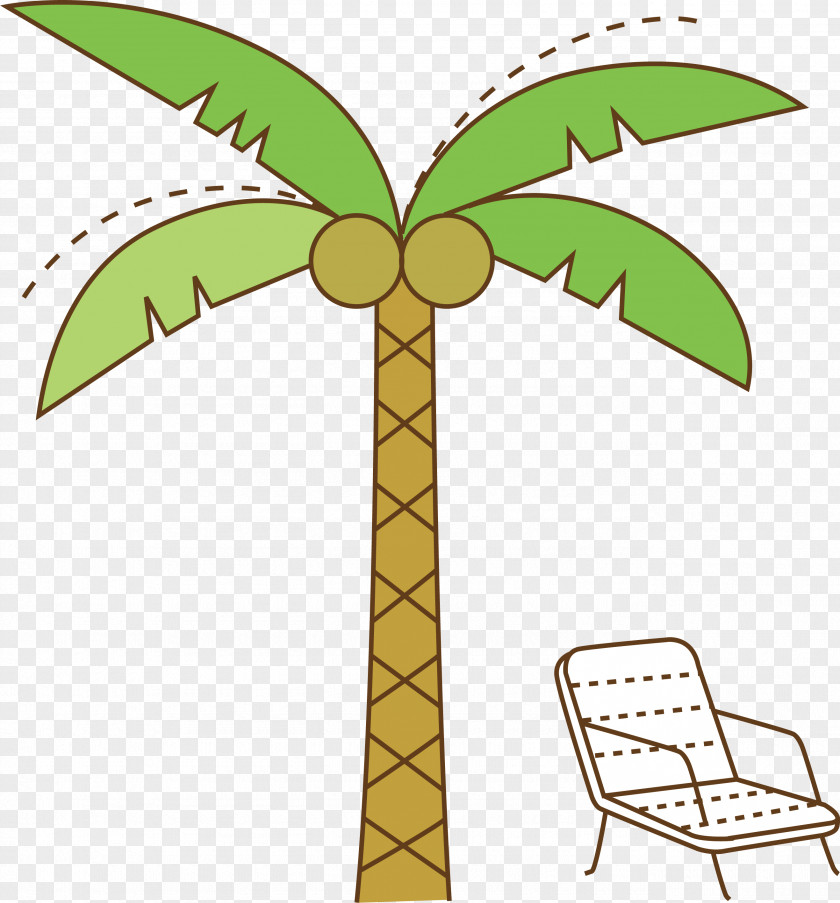 Coconut Tree Loungers Arecaceae Clip Art PNG