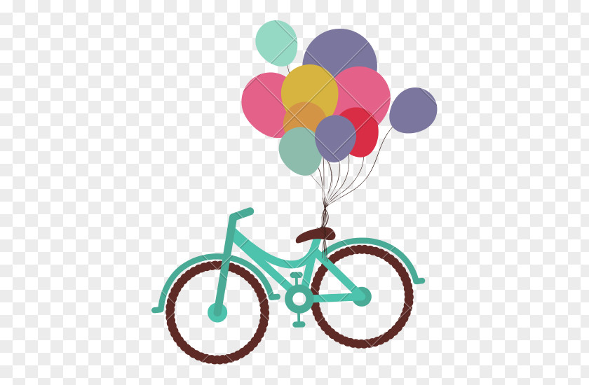 Bicycle Clip Art Greeting & Note Cards Balloon Vector Graphics PNG