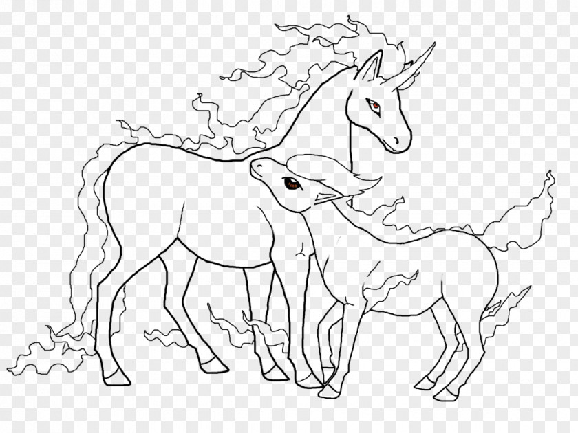 Donkey Mule Pony Line Art Foal Colt PNG