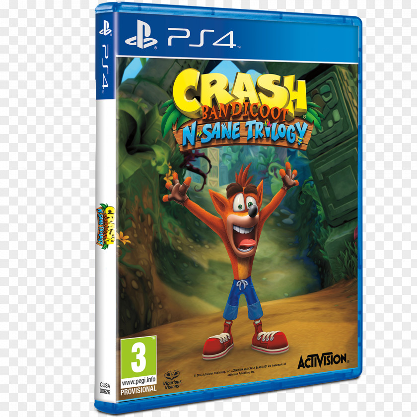 Playstation Crash Bandicoot N. Sane Trilogy PlayStation 4 Video Game PNG