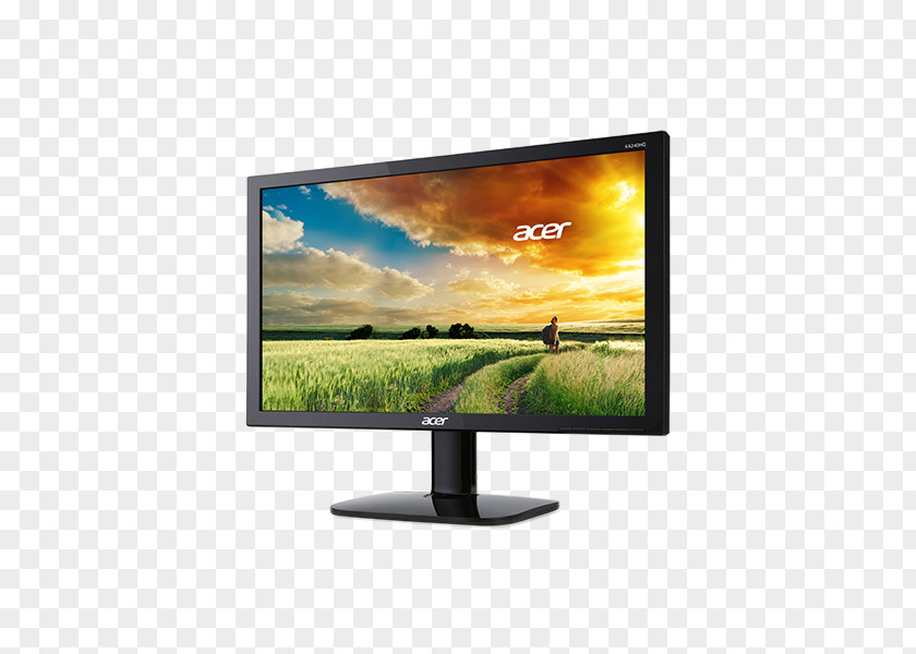 Computer Monitors Acer KA Digital Visual Interface 61cm 24'' W 5ms 100m:1 Acm 250nits Led Dvi Hdmi Euro/uk Emea Mprii Black Ecodisplay PNG