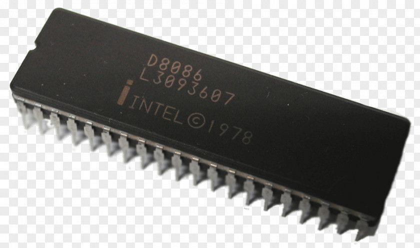 Intel 8086 Microcontroller Microprocessor Central Processing Unit PNG