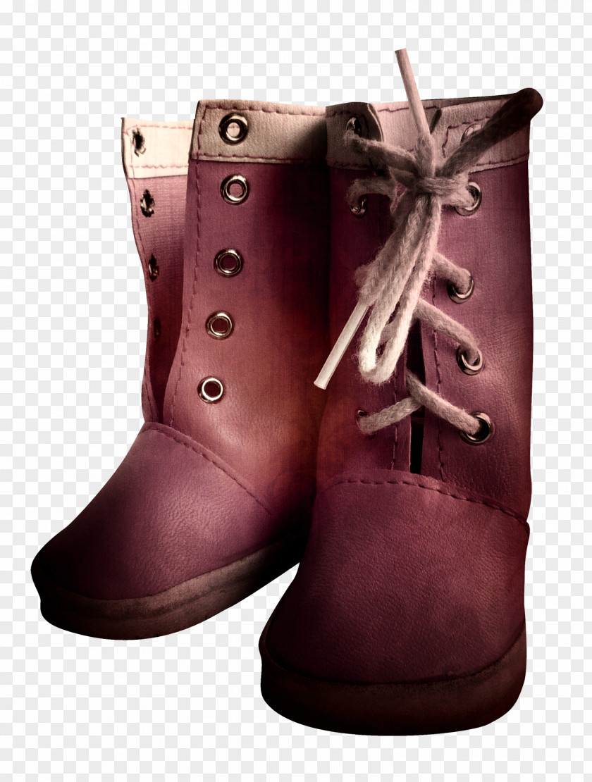 Pretty Purple Boots Snow Boot Shoe Footwear PNG