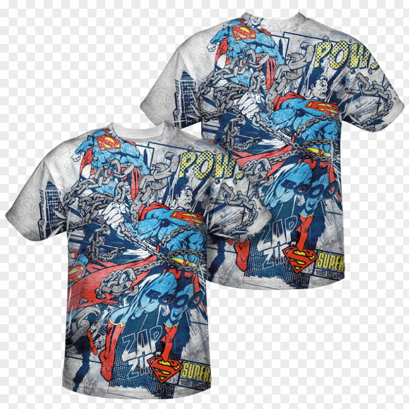 T-shirt Superman Sleeve Top Clothing PNG