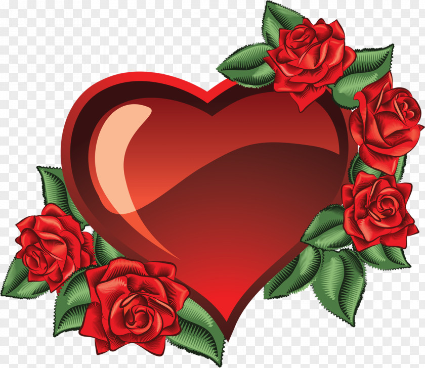 Valentines Day Heart Flower Desktop Wallpaper Clip Art PNG