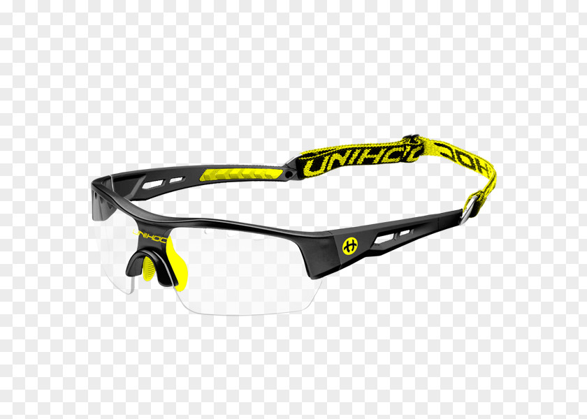 Yellow Ball Goalkeeper Goggles Floorball Glasses Eyewear Hockey Sticks PNG