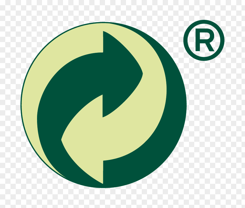 Cmyk Green Dot Recycling Symbol Packaging And Labeling Logo PNG