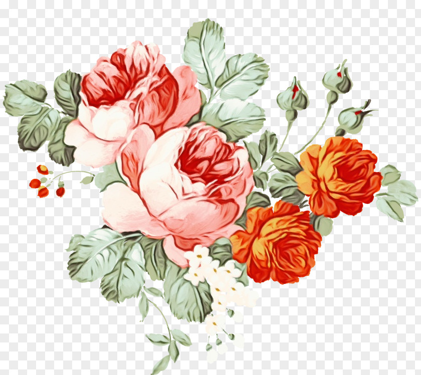 Flower Bouquet Floral Design Rose Paper PNG