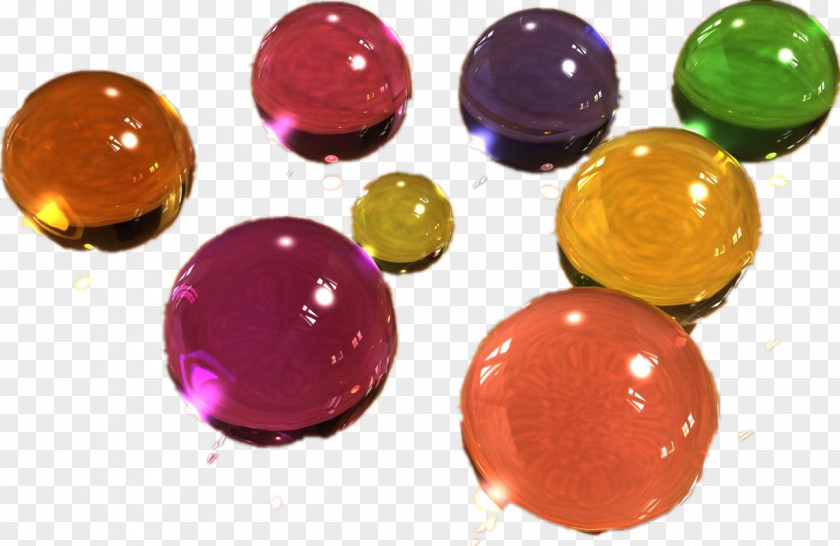 Multicolored Glass Balls Crystal Ball Marble PNG