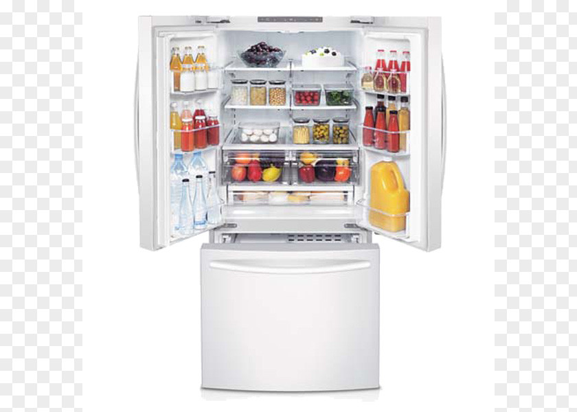 Refrigerator Samsung RF220NCTA Cubic Foot Freezers Frigidaire Gallery FGHB2866P PNG