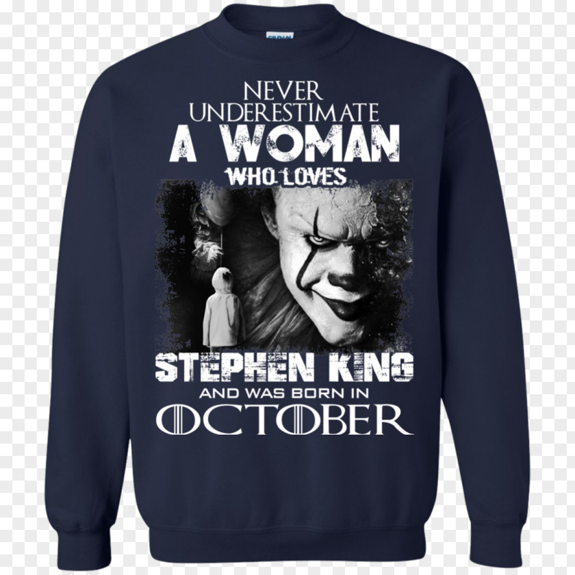 Stephen King Long-sleeved T-shirt Hoodie Sweater PNG