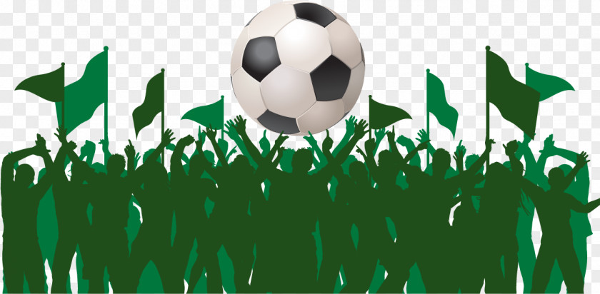 Vector Soccer Fans And Flags 2014 FIFA World Cup Association Football Culture Fan PNG