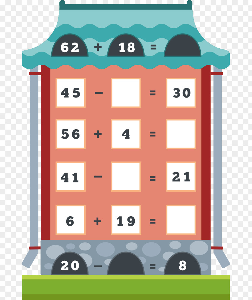 Small House Vector Mathematics Euclidean Multiplication Division Illustration PNG